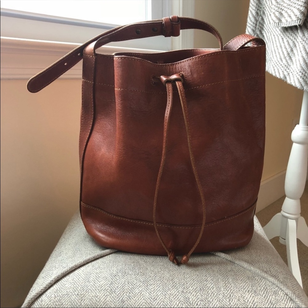 Lucky Brand Leather Bucket Bag